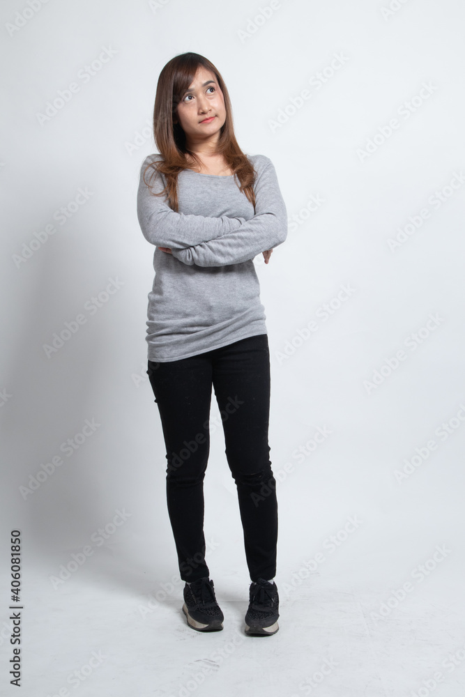 Full body of beautiful young asian woman. Full body of beautiful young asian woman.