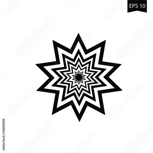 multiple star on white background