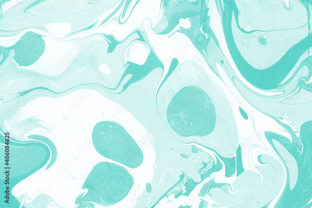 Aqua marble ink texture on watercolor paper background. Marble stone image. Bath bomb effect. Psychedelic biomorphic art. Aqua marble ink texture on watercolor paper background. Marble stone image. Bath bomb effect. Psychedelic biomorphic art.