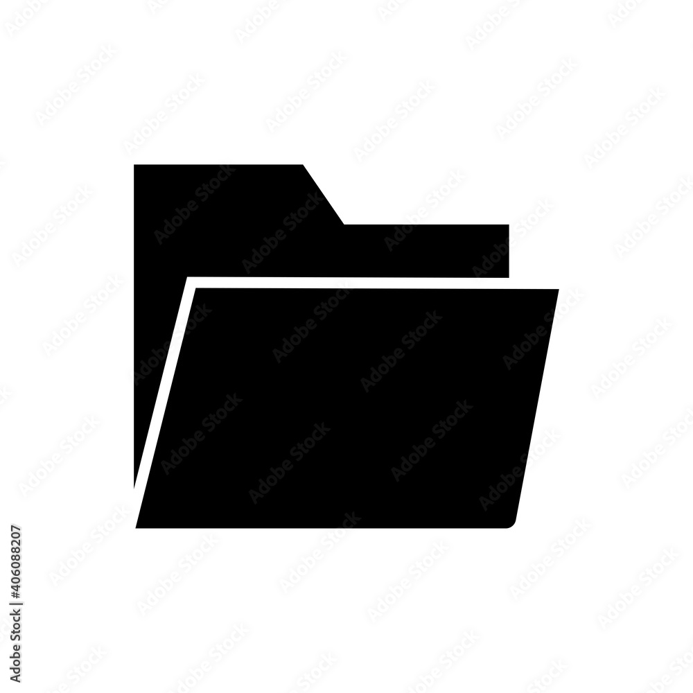 folder icon glyph style vector design element folder icon glyph style vector design element