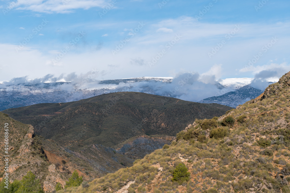 Fototapeta premium Mountainous landscape in southern Spain