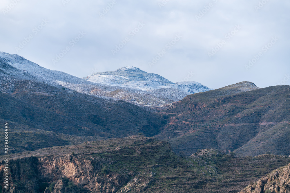Fototapeta premium Mountainous landscape in southern Spain