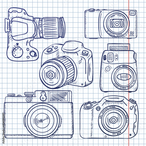 Vector Set of Sketch Cameras