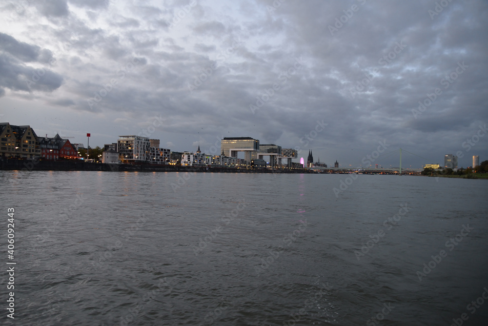 Skyline in twilight