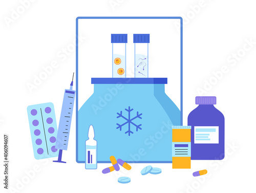 IVF freezing concept