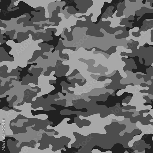  Camouflage seamless pattern. Military Camo Abstract background from spots. Vector illustration