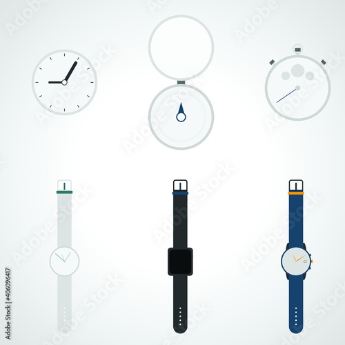 Set of New and Old watches 