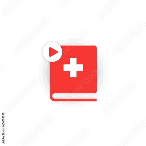 Swiss language online course icon set. Distance education. Swiss dictionary. Audiobooks concept. Vector EPS 10. Isolated on background
