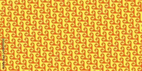 National mosaic pixel seamless pattern. Traditional ethnic pattern for embroidery with thread, Bright and fashionable pattern.