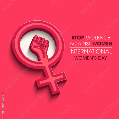 8 March. International Women's Day. Happy Mother's Day. Woman sign.Eps10 vector illustration with place for your text.