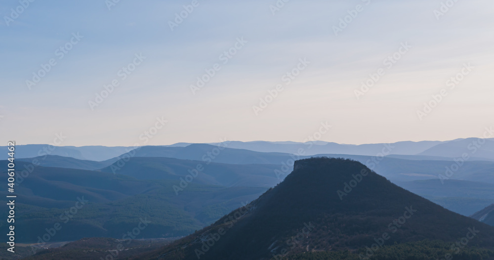 Mountains in the Crimea region Chufut Kale