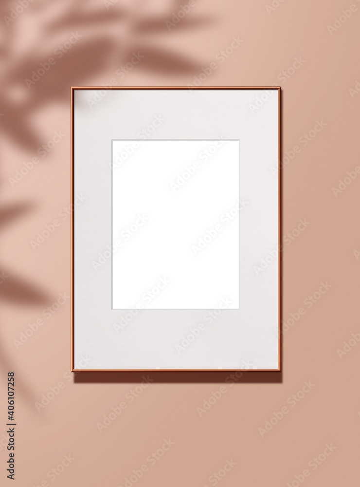 Mock up of paintings in a white passe-partout with a shadow falling from a tree. Empty objects to place your design. Mock up of paintings in a white passe-partout with a shadow falling from a tree. Empty objects to place your design.