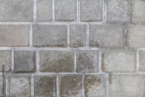 Wallpaper Mural Paving slabs covered with ice. Place for text Torontodigital.ca