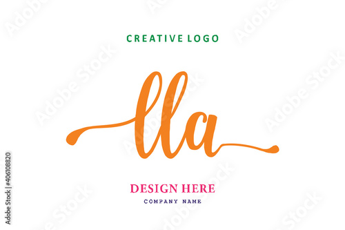 LLA lettering logo is simple, easy to understand and authoritative