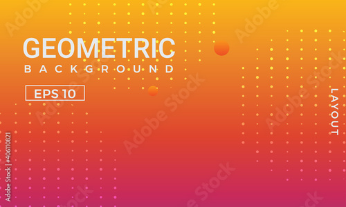 Colorful gradient geometric background with halftone pattern. Perfect for copybook brochures, school books, Notebook paper, book, magazine template.
