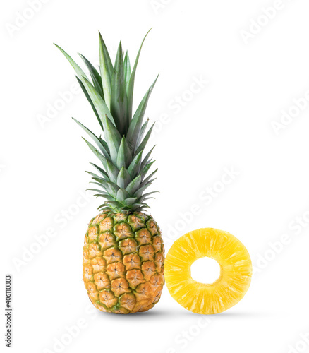 pineapple on white background