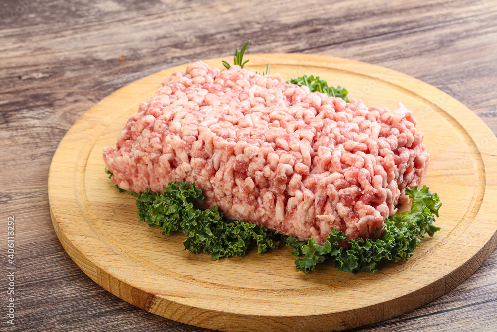 Raw pork minced meat for cooking Raw pork minced meat for cooking