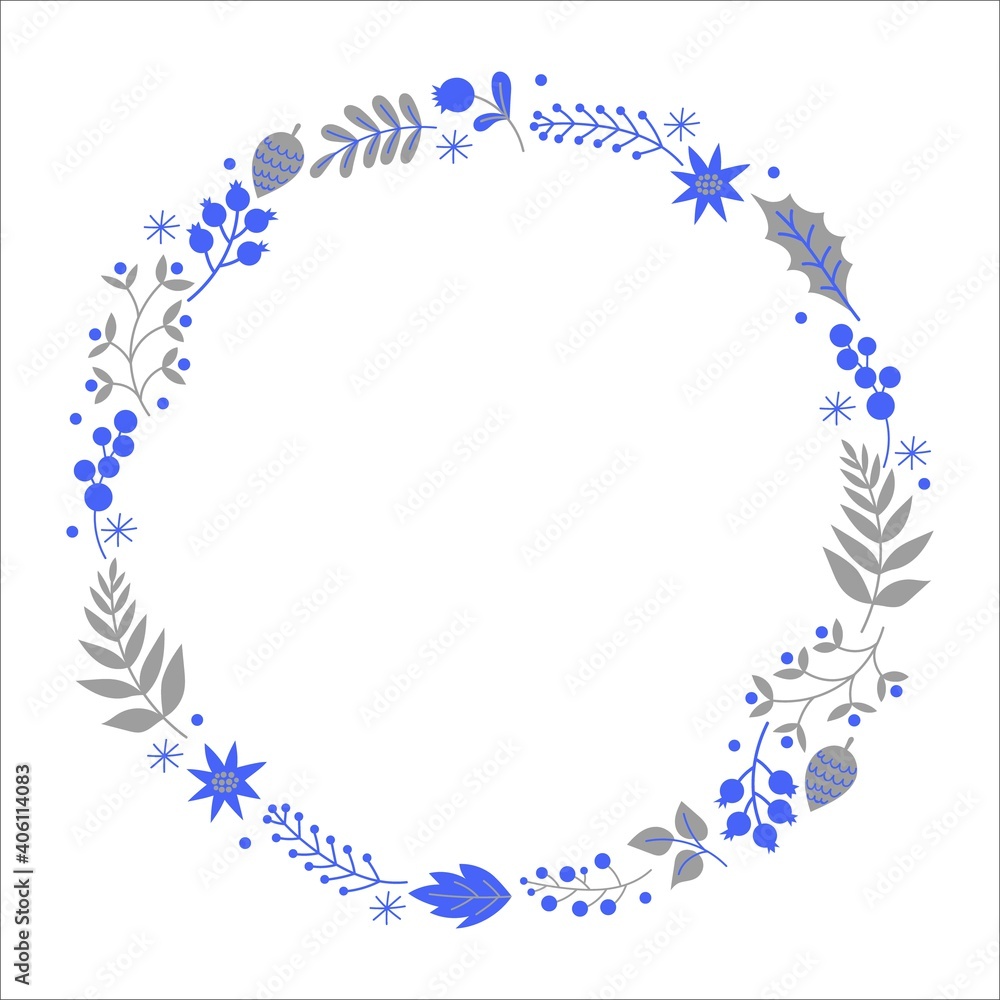 Vector frame of flowers on a white background. Vector frame of flowers on a white background.