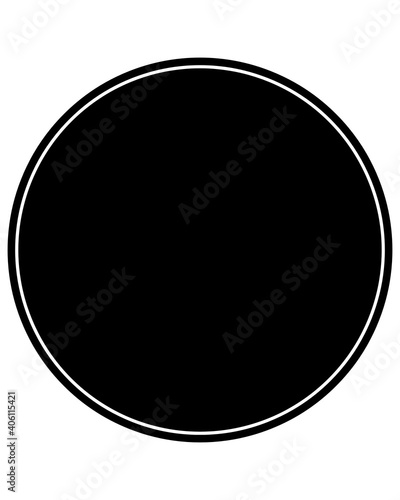 black and white button