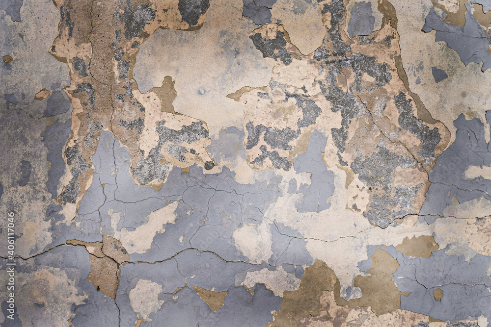 cracked concrete wall covered with gray cement surface as background cracked concrete wall covered with gray cement surface as background