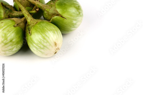 Wallpaper Mural Thai Eggplant isolated on a white background, element of thai food concept Torontodigital.ca