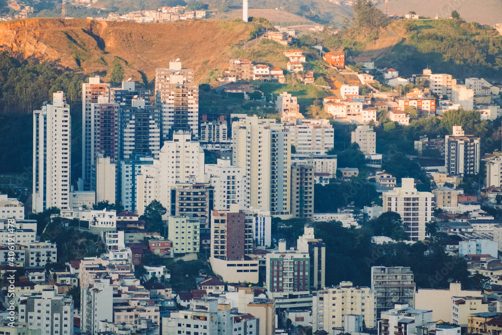View of the city of Juiz de Fora, Minas Gerais, Brazil