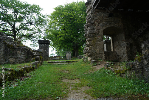 Beautiful shot of the palace ruins in Olten Ritterburg, Switzerland photo