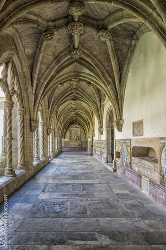 Santa Cruz Monastery  Cloister  Coimbra old city  Beira Province  Portugal  Unesco World Heritage Site