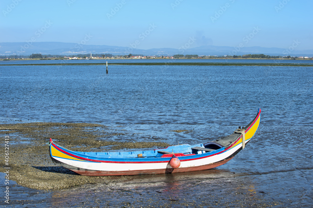 Colorful boats, Torreira, Aveiro, Beira, Portugal