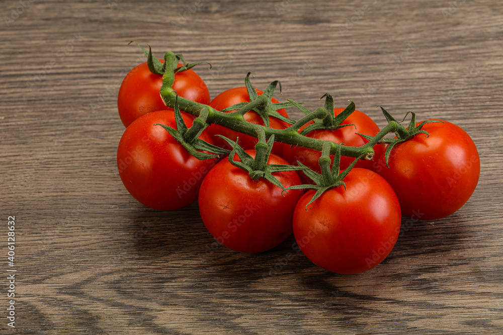 Fresh ripe cherry tomato branch Fresh ripe cherry tomato branch