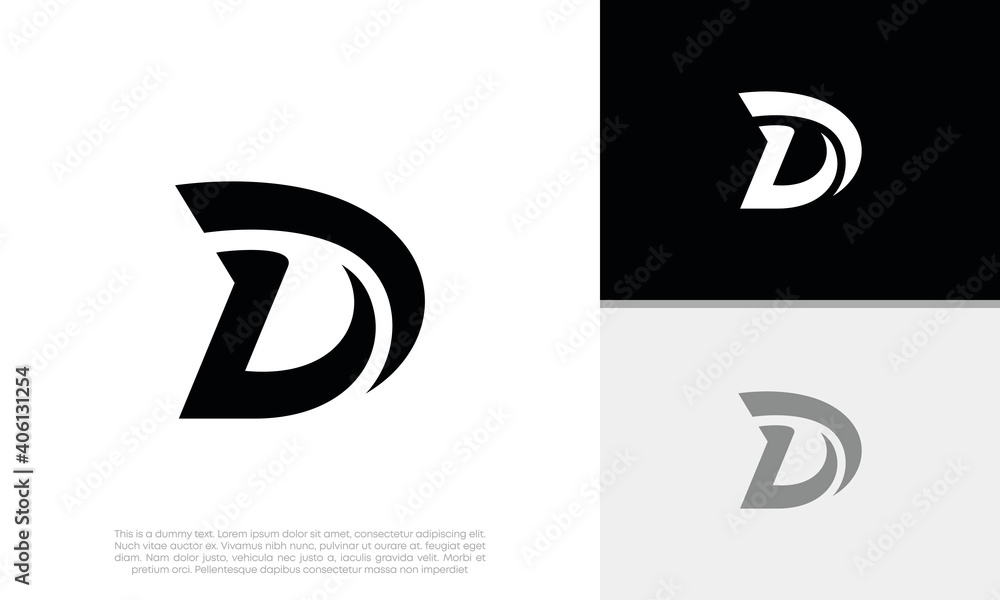 Initials D and DU logo design. Initial Letter Logo. Initials D and DU logo design. Initial Letter Logo.