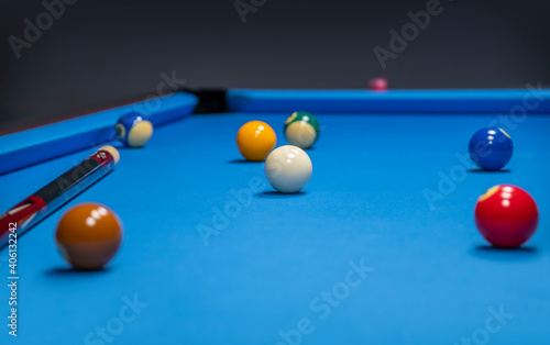 Cuadro en lienzo cue sports scenery