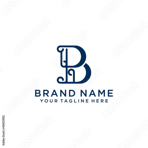 
Leter B logo legal design logo concept, busines consulting, initials vector
