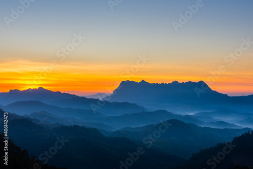 Doi Luang Chiang Dao beautiful mountain,Limestone mountains,Second highest in thai,in chiang mai Thailand, 