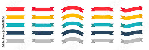 Ribbons Banners isolated elements. Vector ribbon banners web template. Stock vector