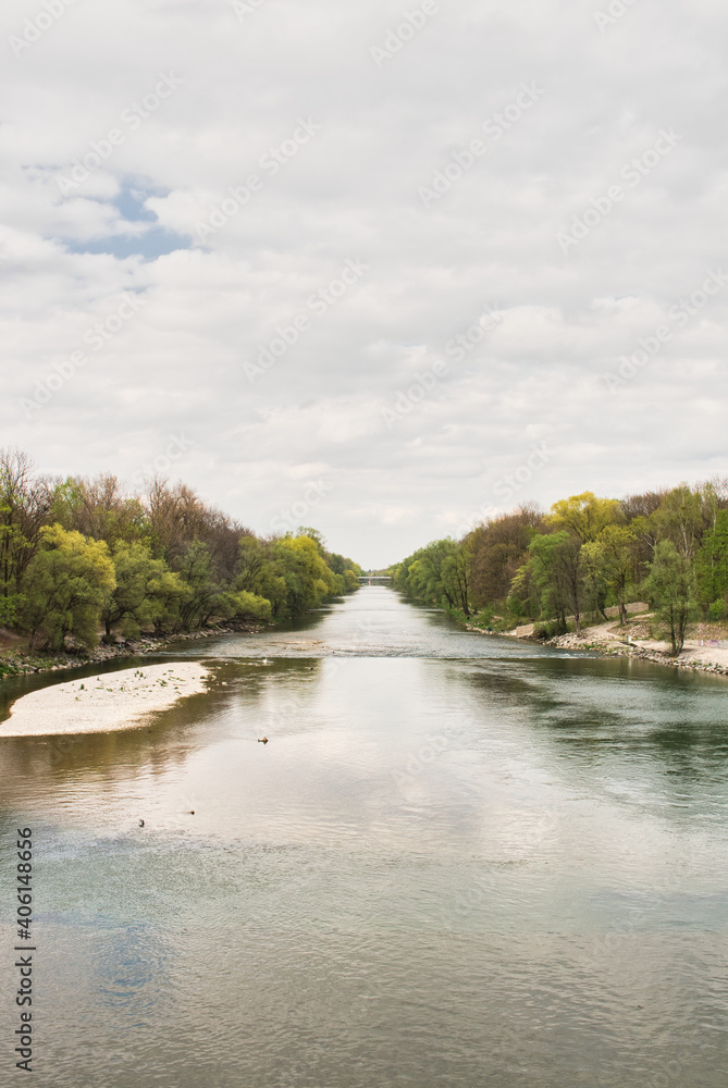 Isar river in Munich