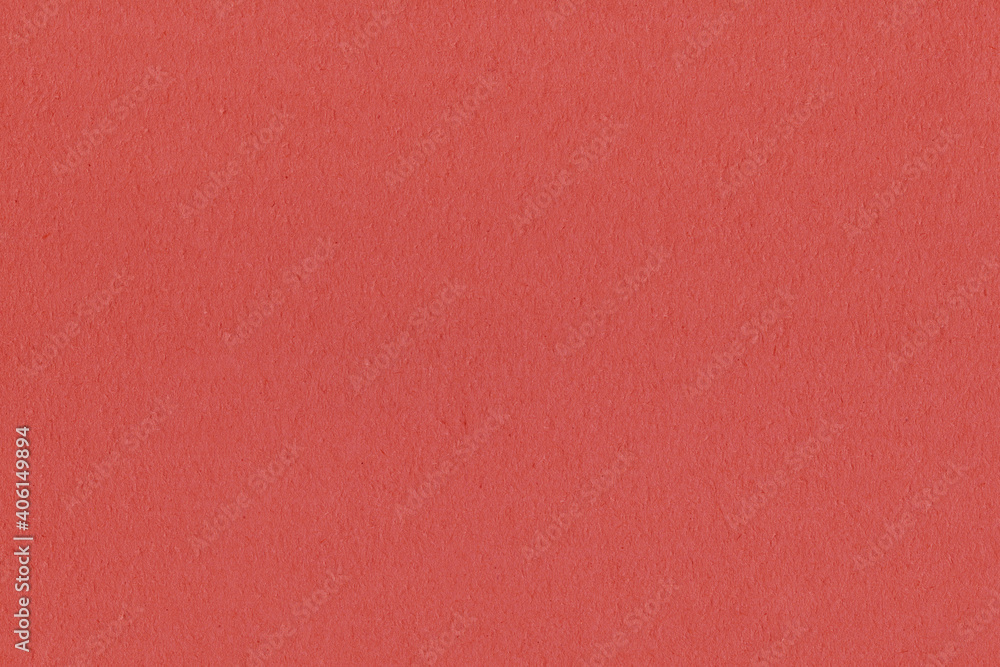 Fototapeta premium Clean red retro paper background. Vintage cardboard texture. Grunge paper for drawing. Simple blank fabric pattern.
