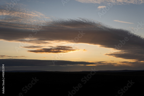 Sunset in the mountains