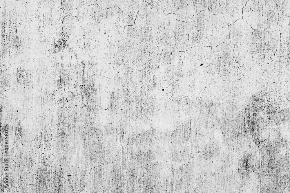 Obraz premium Texture of a concrete wall with cracks and scratches which can be used as a background