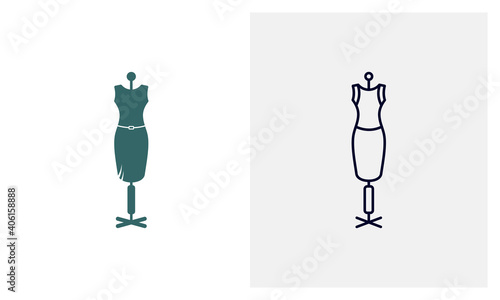 Statues of clothes icon logo design vector template, Fashion icon concepts, Creative design
