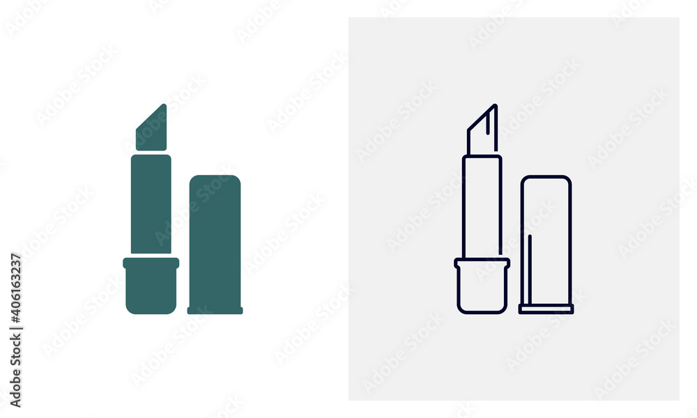 Lipstick icon logo design vector template, Fashion icon concepts, Creative design Lipstick icon logo design vector template, Fashion icon concepts, Creative design