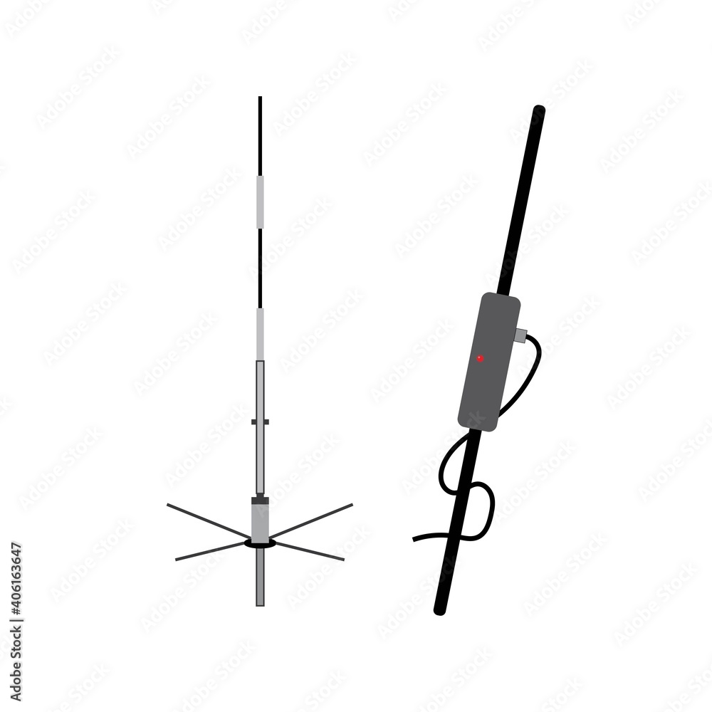 Obraz premium radio antena vector design