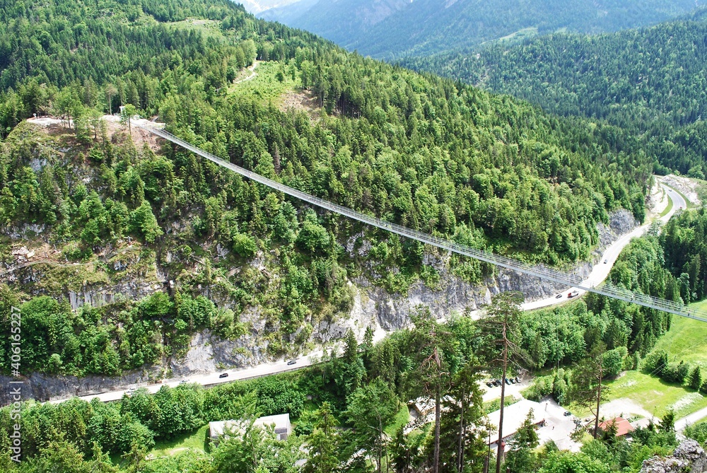 Highline179 (Hängebrücke Ehrenberg) a pedestrian suspension bridge