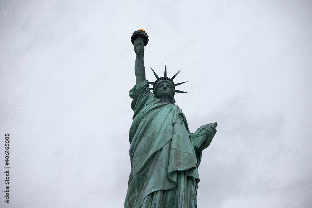 Fototapeta premium Front view of the Statue of Liberty in New York City 