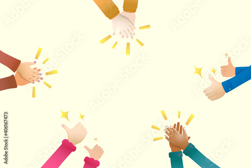 Encourage Hand clap thumb up_R06_CC