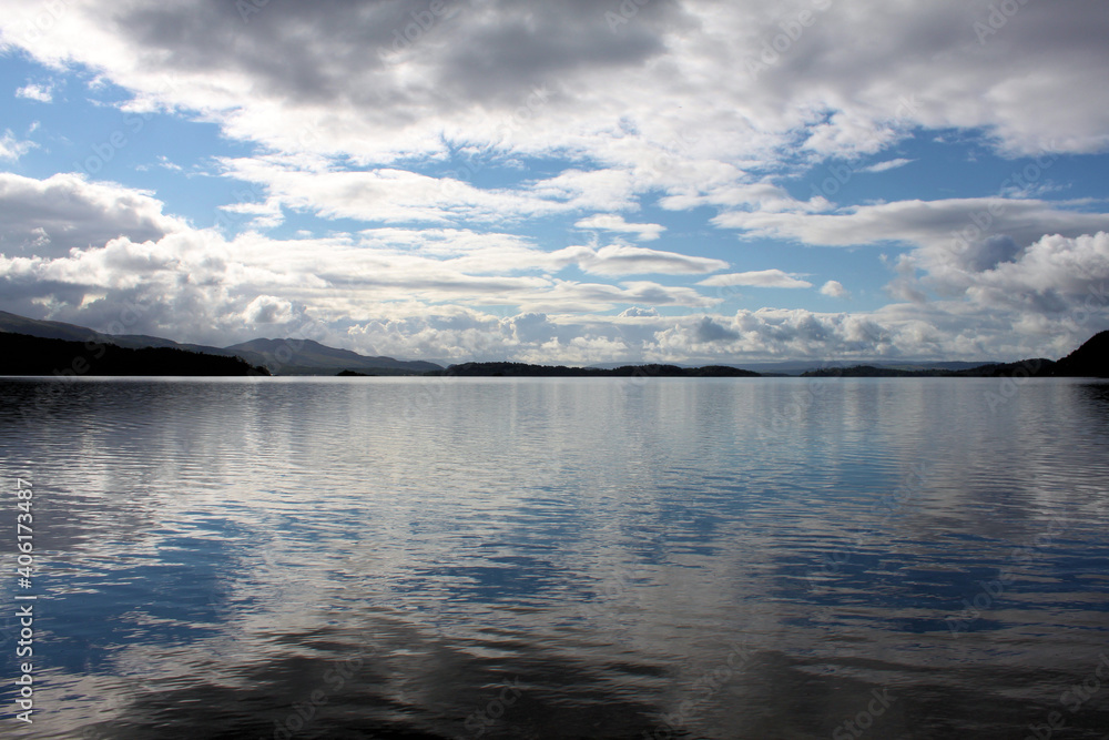 A view of Lock Lomond in Scotland