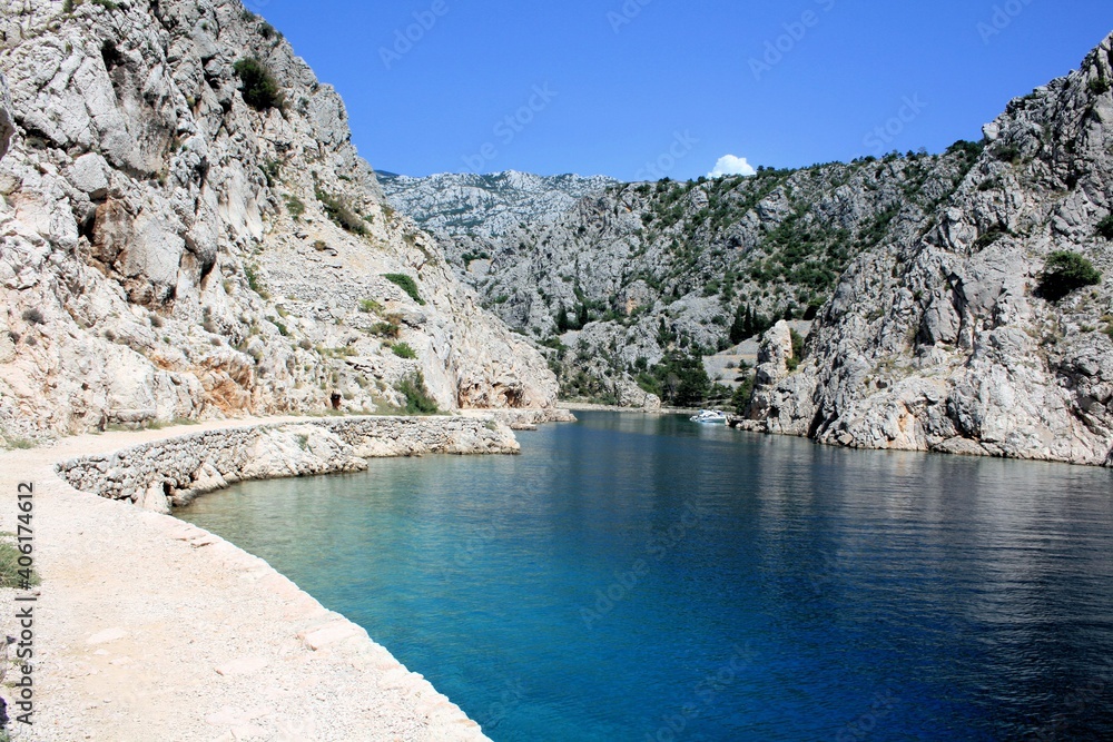the lovely, blue Zavratnica bay near Jablanac, Croatia
