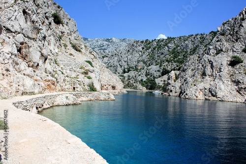 the lovely, blue Zavratnica bay near Jablanac, Croatia