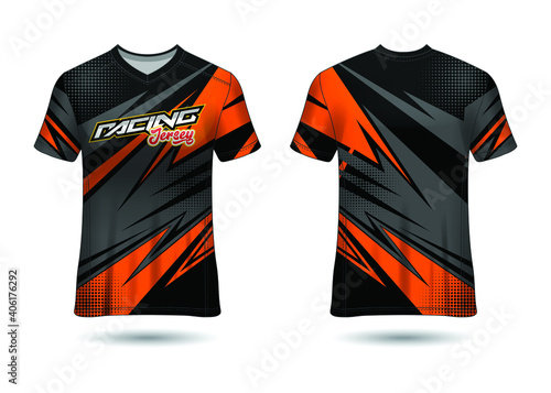 Racing Jersey Template Design vector