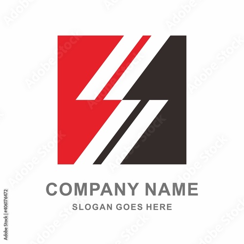 Free Download Monogram Letter S Geometric Square Business Company Stock Vector Logo Design Template - GFXLoad